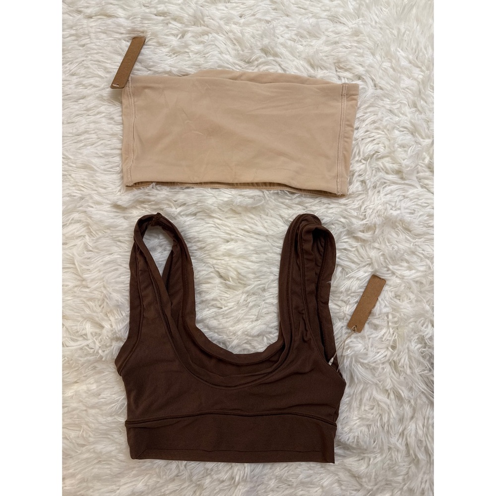 SKIMS | XS Bralette Bundle | Mesh Skims Bralette & Fits Everybody Bandeau - Picture 2 of 3